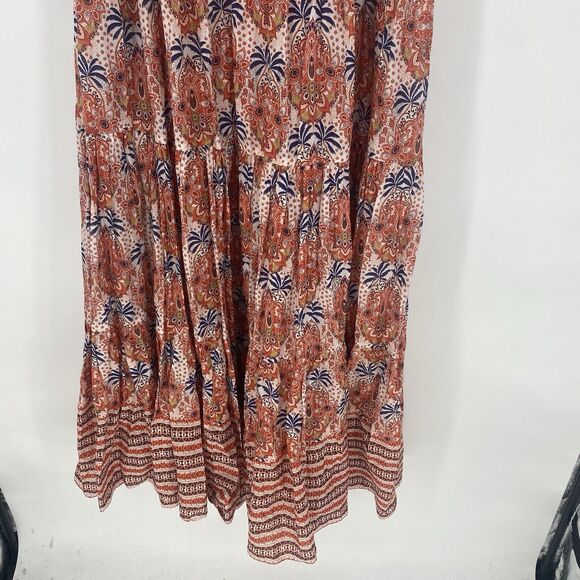 Cara Cara Grace Maxi Sleeveless Palm Medallion Pattern Dress Women's Size M/L - Picture 5 of 9